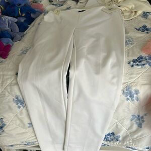NWT ELLEN TRACY WHITE SLACKS